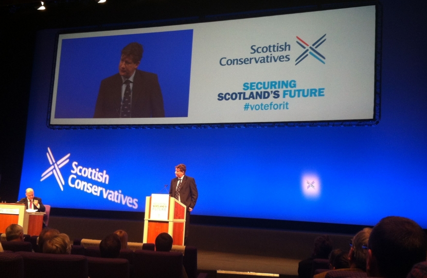 Alexander speaking at Scottish Conservative Conference February 2015