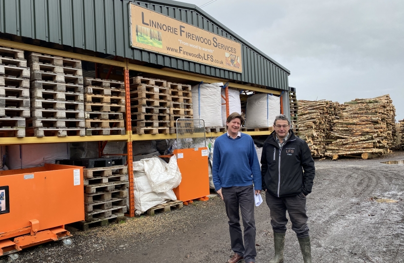 It was great to visit Linnorie Firewood Services.